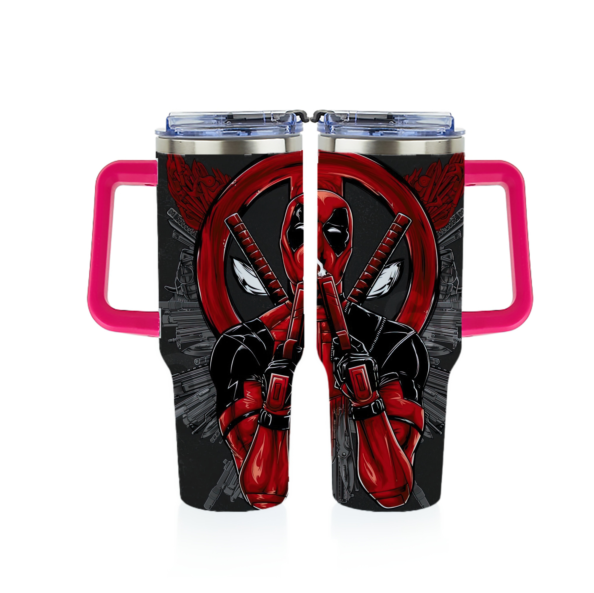 （画像用） Deadpool デッドプール 1200ｍLフルプリント車用タンブラー